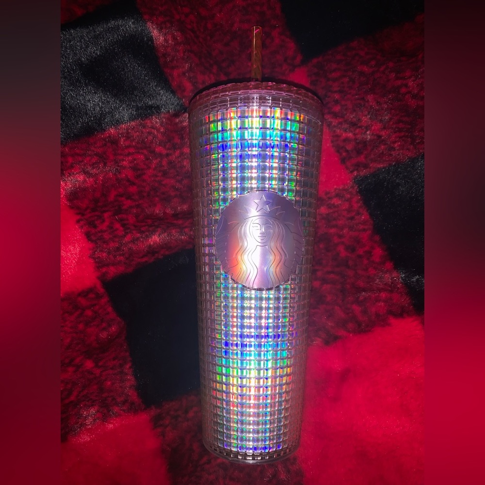 Starbucks holographic tumbler. ✨💖